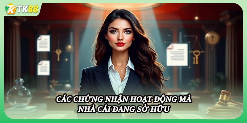 Các chứng nhận hoạt động mà nhà cái đang sở hữu